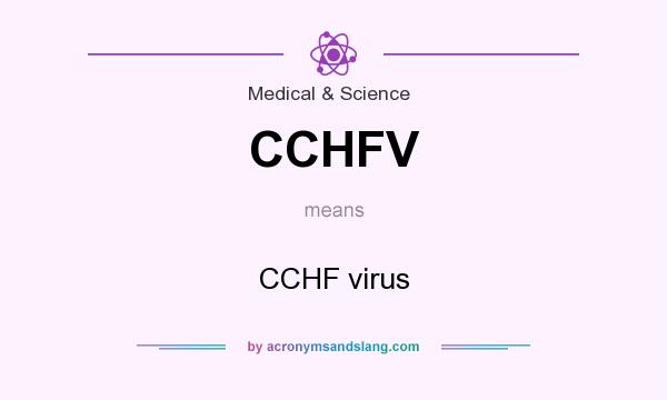 What does CCHFV mean? It stands for CCHF virus