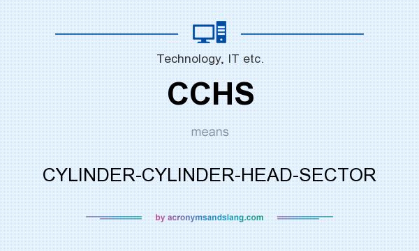 What does CCHS mean? It stands for CYLINDER-CYLINDER-HEAD-SECTOR