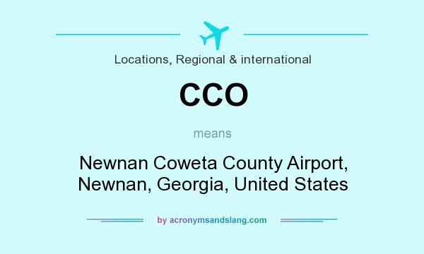 What does CCO mean? It stands for Newnan Coweta County Airport, Newnan, Georgia, United States