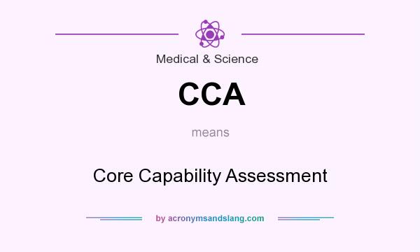 What does CCA mean? It stands for Core Capability Assessment