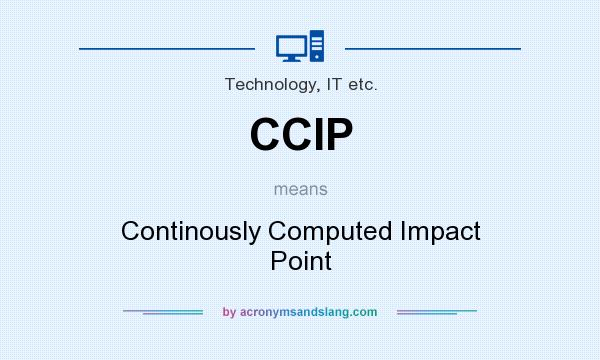 What does CCIP mean? It stands for Continously Computed Impact Point