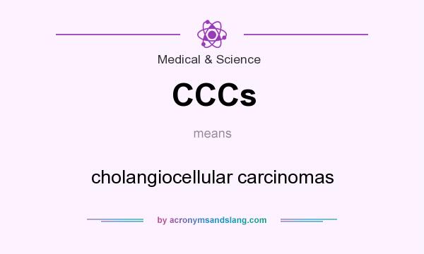 What does CCCs mean? It stands for cholangiocellular carcinomas