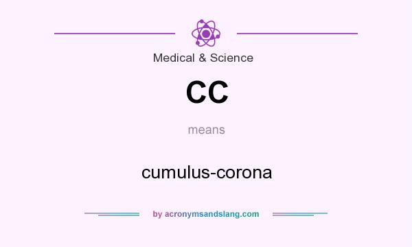 What does CC mean? It stands for cumulus-corona