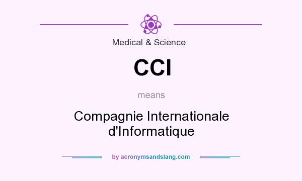 What does CCI mean? It stands for Compagnie Internationale d`Informatique