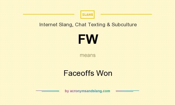 What does FW mean? It stands for Faceoffs Won