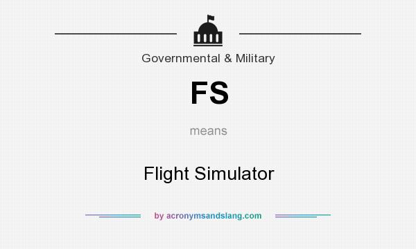 What does FS mean? It stands for Flight Simulator