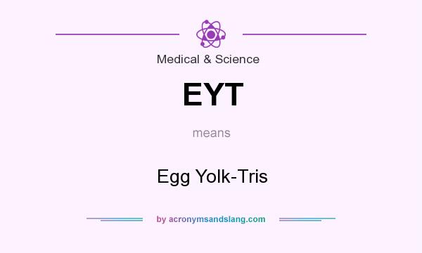 What does EYT mean? It stands for Egg Yolk-Tris