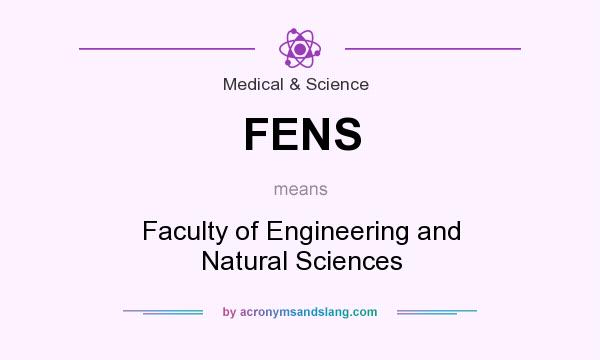 What does FENS mean? It stands for Faculty of Engineering and Natural Sciences