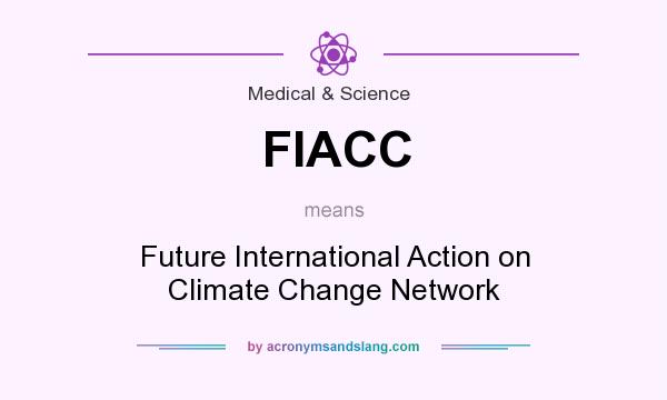 What does FIACC mean? It stands for Future International Action on Climate Change Network