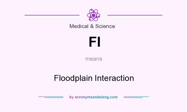 What does FI mean? It stands for Floodplain Interaction