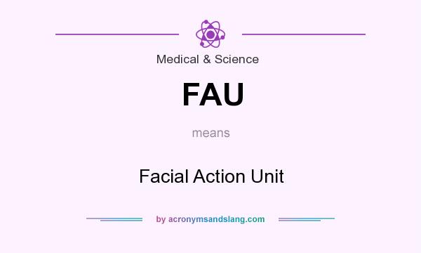 What does FAU mean? It stands for Facial Action Unit
