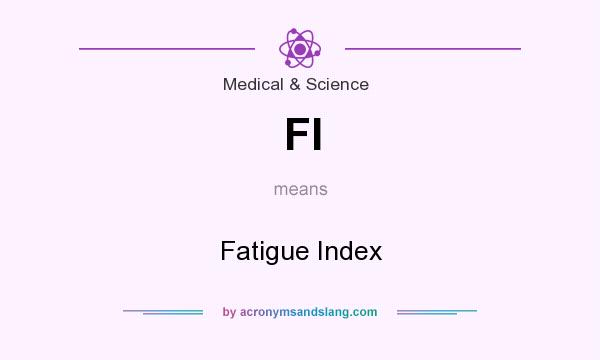 What does FI mean? It stands for Fatigue Index