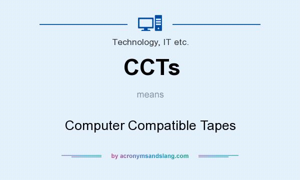 What does CCTs mean? It stands for Computer Compatible Tapes