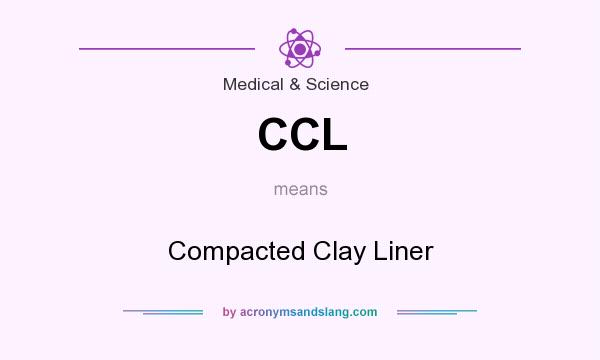 What does CCL mean? It stands for Compacted Clay Liner