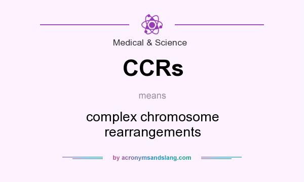 What does CCRs mean? It stands for complex chromosome rearrangements