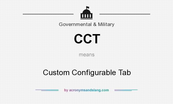 What does CCT mean? It stands for Custom Configurable Tab