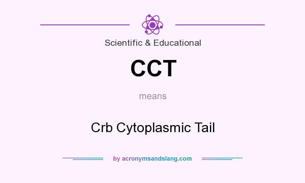 What does CCT mean? It stands for Crb Cytoplasmic Tail