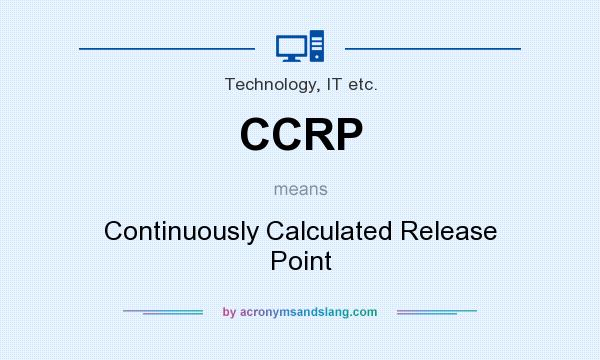 What does CCRP mean? It stands for Continuously Calculated Release Point