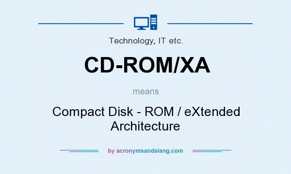 What does CD-ROM/XA mean? It stands for Compact Disk - ROM / eXtended Architecture