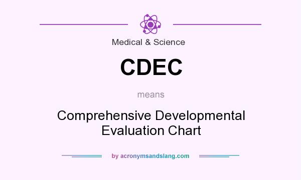What does CDEC mean? It stands for Comprehensive Developmental Evaluation Chart