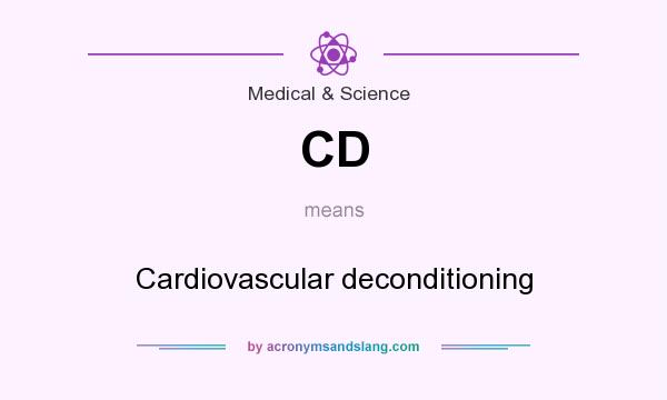 What does CD mean? It stands for Cardiovascular deconditioning