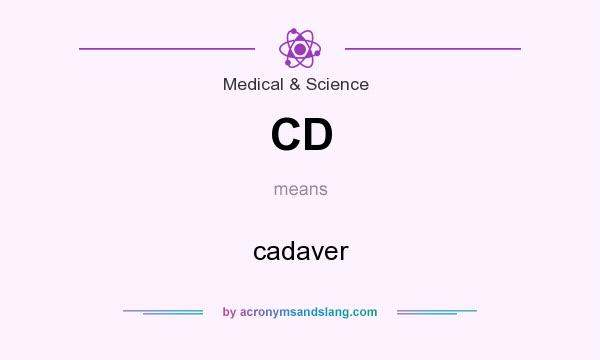 What does CD mean? It stands for cadaver