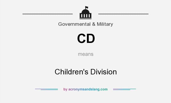 What does CD mean? It stands for Children`s Division