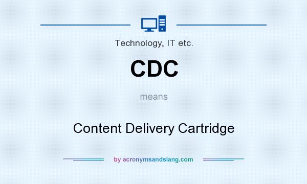 What does CDC mean? It stands for Content Delivery Cartridge