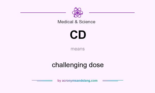 What does CD mean? It stands for challenging dose