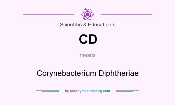 What does CD mean? It stands for Corynebacterium Diphtheriae