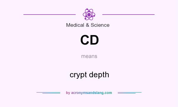 What does CD mean? It stands for crypt depth