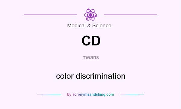 What does CD mean? It stands for color discrimination