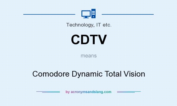 What does CDTV mean? It stands for Comodore Dynamic Total Vision