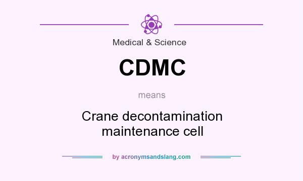 What does CDMC mean? It stands for Crane decontamination maintenance cell