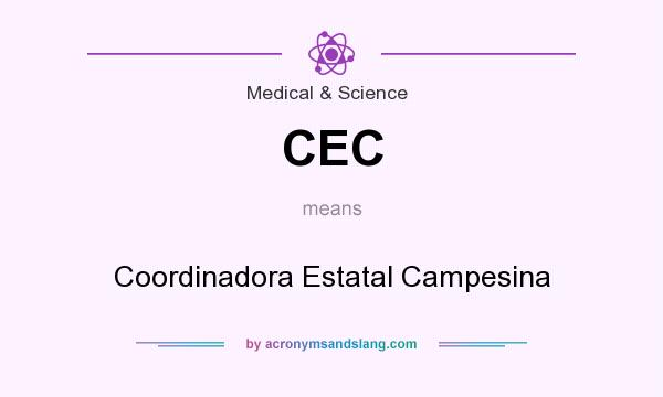 What does CEC mean? It stands for Coordinadora Estatal Campesina