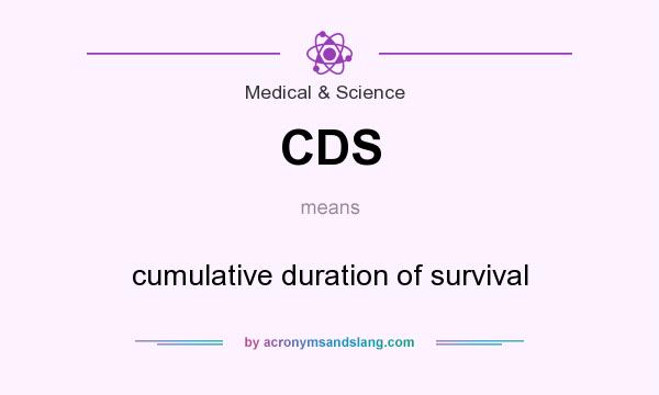 What does CDS mean? It stands for cumulative duration of survival