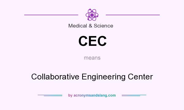 What does CEC mean? It stands for Collaborative Engineering Center