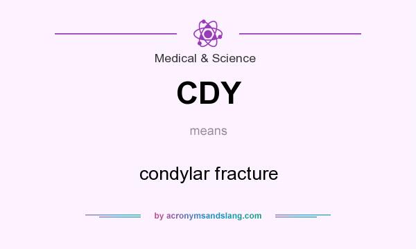 What does CDY mean? It stands for condylar fracture