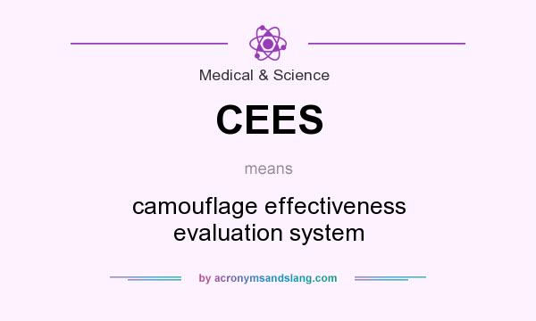 What does CEES mean? It stands for camouflage effectiveness evaluation system
