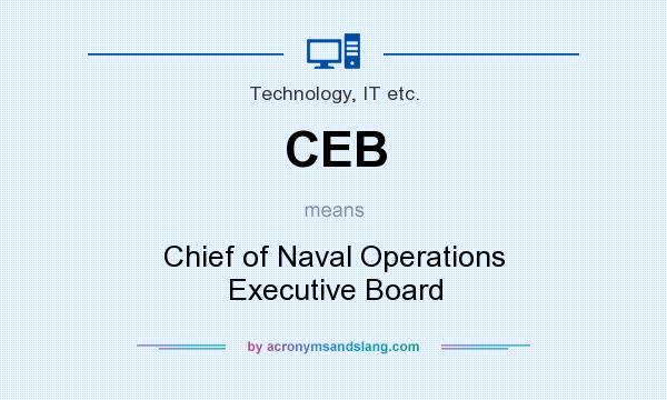 What does CEB mean? It stands for Chief of Naval Operations Executive Board