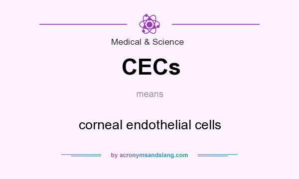 What does CECs mean? It stands for corneal endothelial cells