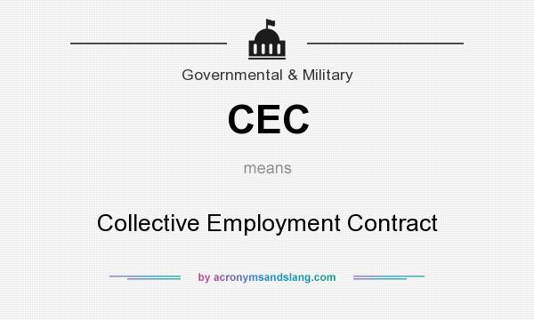 What does CEC mean? It stands for Collective Employment Contract