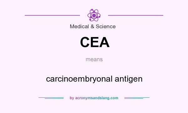 What does CEA mean? It stands for carcinoembryonal antigen