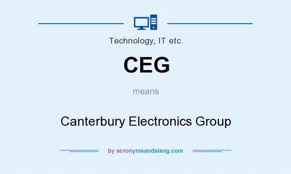 What does CEG mean? It stands for Canterbury Electronics Group