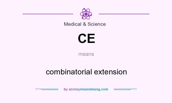 What does CE mean? It stands for combinatorial extension
