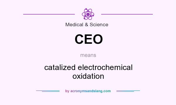 What does CEO mean? It stands for catalized electrochemical oxidation