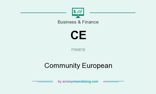 What does CE mean? It stands for Community European