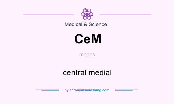 What does CeM mean? It stands for central medial