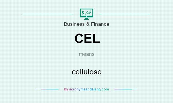 What does CEL mean? It stands for cellulose
