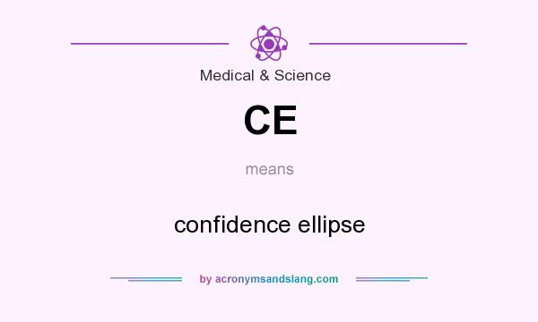 What does CE mean? It stands for confidence ellipse